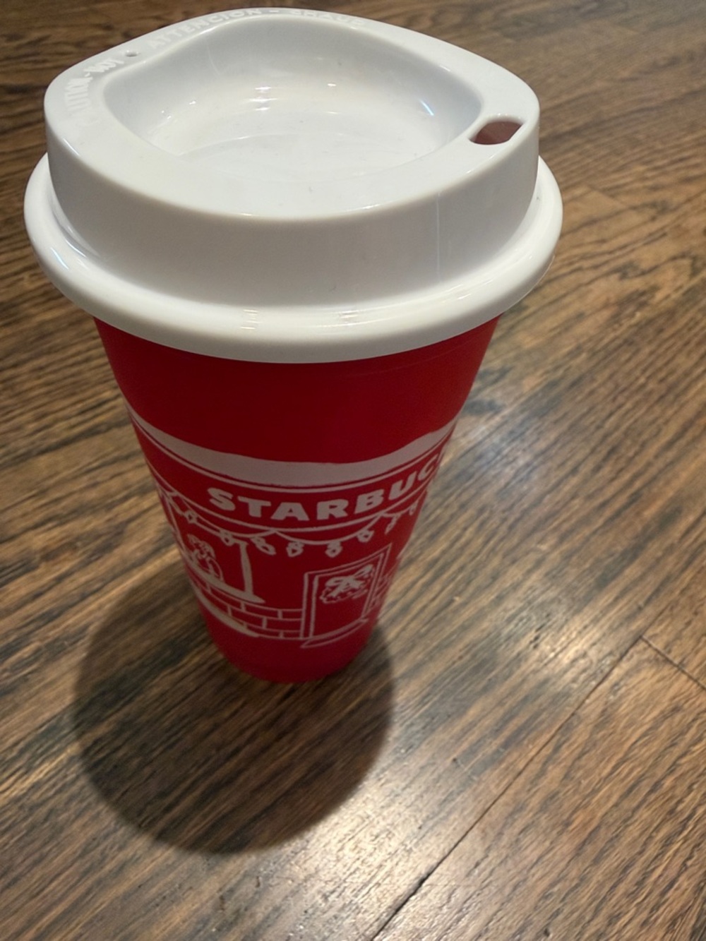 NEW Starbucks Red Cup with Holiday Graphics